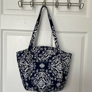 Vera Bradley Navy Blue Patterned Tote Bag